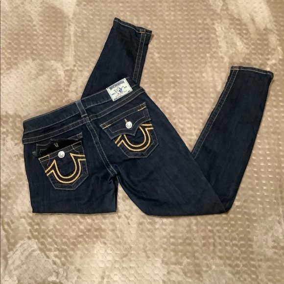 True Religion Denim - TRUE RELIGION Rare Limited Edition Stitching Dark Denim Jeans